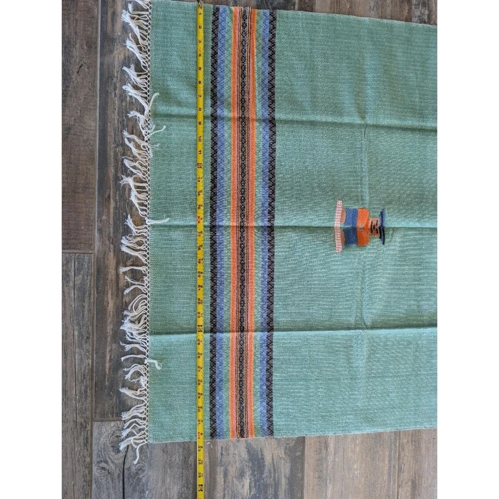 Vintage Southwestern Mexican Woven Textile Folk Art Napkins & Tablecloth Sarape
